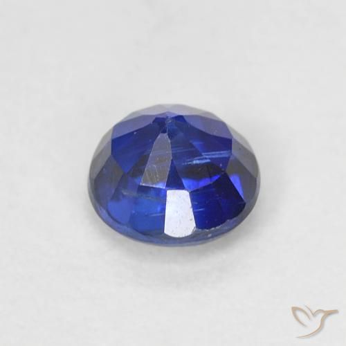 Dianita Azul escuro Natural 0.64ct, Redondo, VS-SI