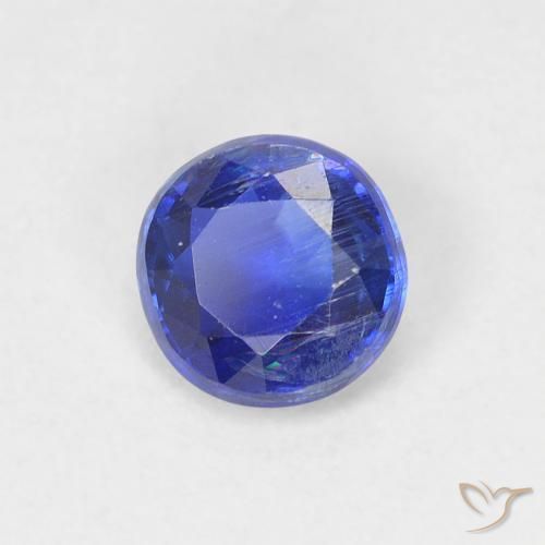 0.64ct Natural Azul escuro Dianita, Redondo, VS-SI