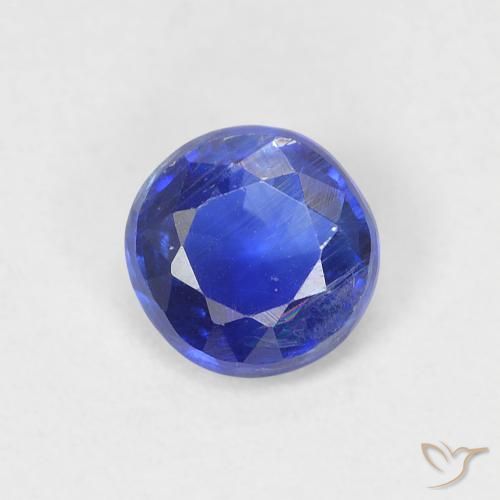 Dianita Azul escuro Natural 0.64ct, Redondo, VS-SI