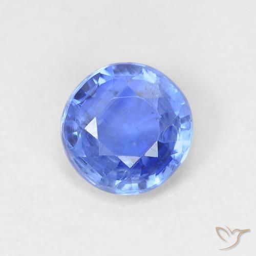 Dianita azul marinho claro Natural 0.62ct, Redondo, VS-SI