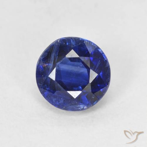 0.76ct Natural Azul escuro Dianita, Redondo, VS-SI