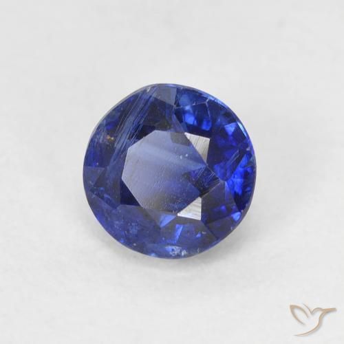 Dianita Azul escuro Natural 0.76ct, Redondo, VS-SI