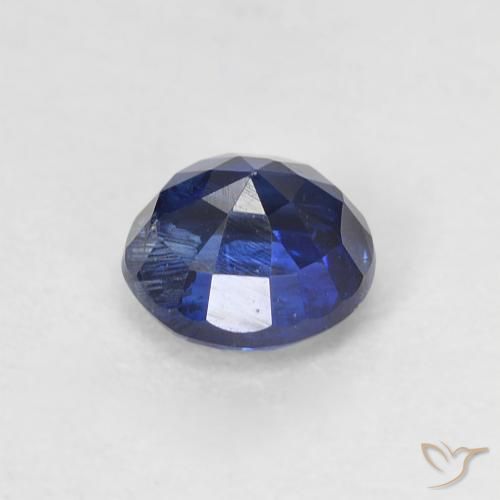 Dianita Azul escuro Natural 0.76ct, Redondo, VS-SI