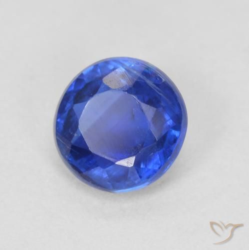 Dianita Azul escuro Natural 0.70ct, Redondo, VS-SI