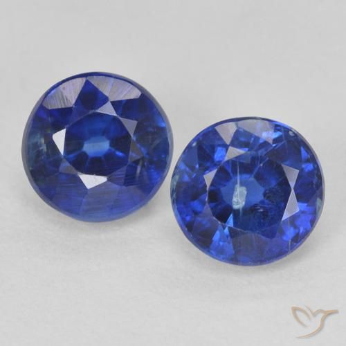1.59ctw Natural Azul-marinho Dianita, Redondo, VS-SI