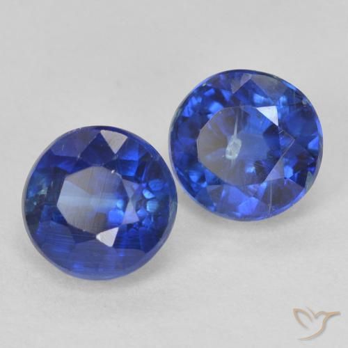 Pedras preciosas de Dianita Azul-marinho natural de 1.59 ct, Redondo, VS-SI
