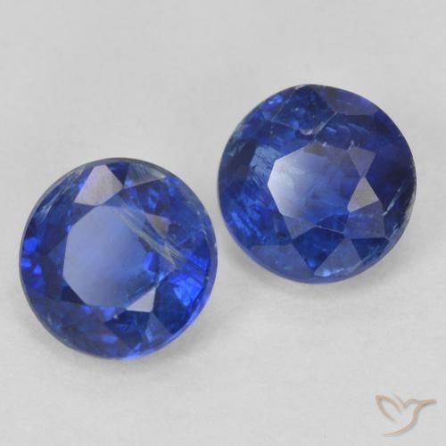 Pedras preciosas de Dianita Azul profundo natural de 1.44 ct, Redondo, VS-SI