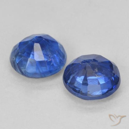 Pedras preciosas de Dianita Azul profundo natural de 1.44 ct, Redondo, VS-SI