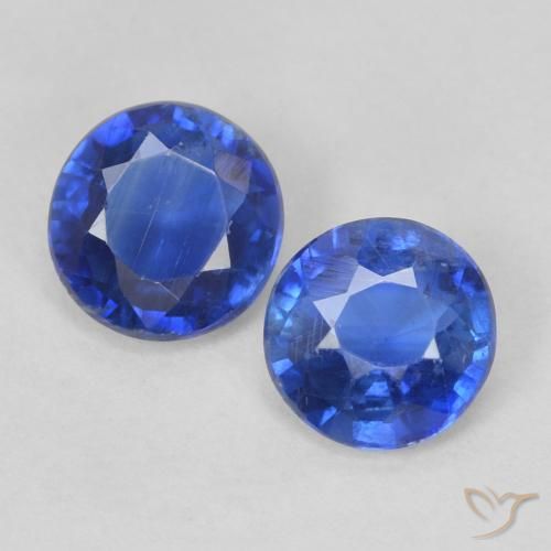 1.02ctw Natural Azul verdadeiro Dianita, Redondo, VS-SI