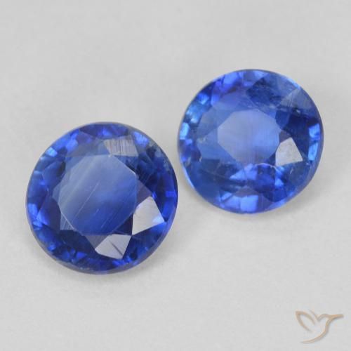 Pedras preciosas de Dianita Azul verdadeiro natural de 1.02 ct, Redondo, VS-SI