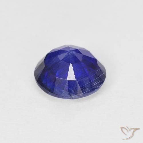 Dianita azul vivo Natural 1.10ct, Redondo, SI