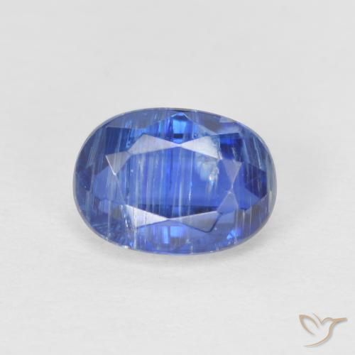 1.36ct Natural Azul escuro Dianita, oval, SI