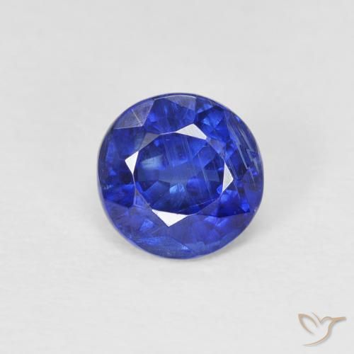 1.03ct Natural Azul escuro Dianita, Redondo, SI