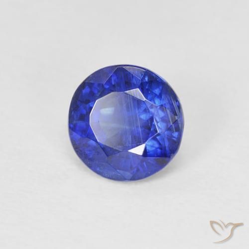 Dianita Azul escuro Natural 1.03ct, Redondo, SI