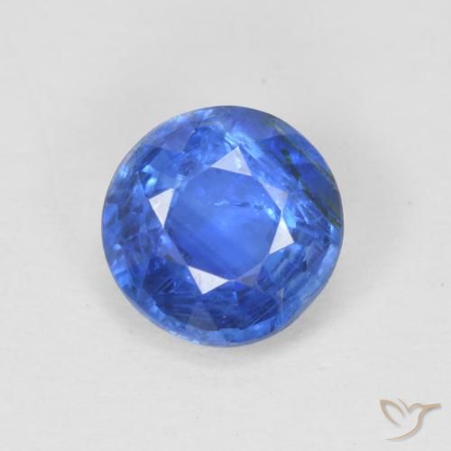 0.95ct Natural Azul claro Dianita, Redondo, SI