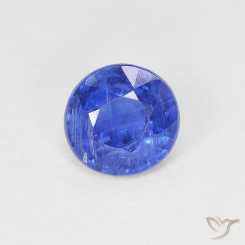 1.00ct Natural Azul escuro Dianita, Redondo, SI