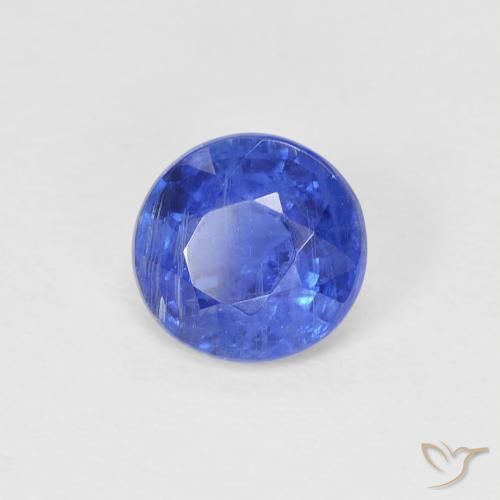Dianita Azul escuro Natural 1.00ct, Redondo, SI