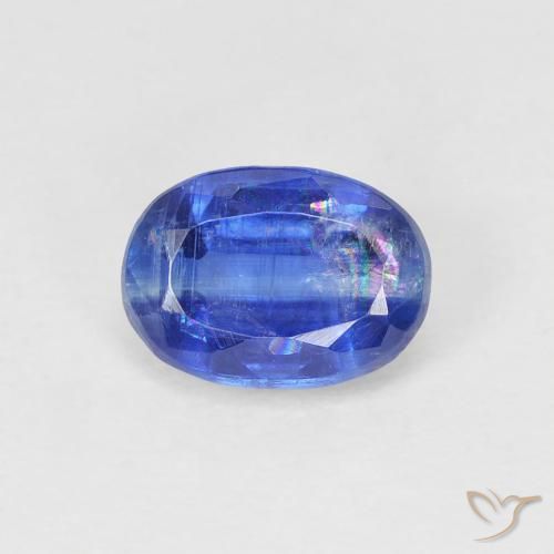1.21ct Natural Azul escuro Dianita, oval, SI