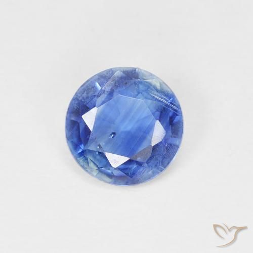 0.85ct Natural Azul escuro médio Dianita, Redondo, SI
