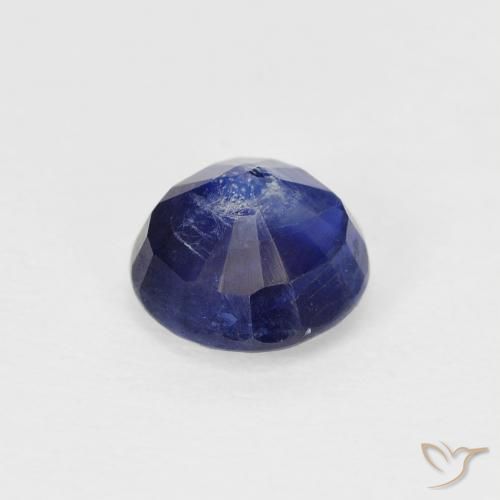 Dianita Azul marinho intenso Natural 1.29ct, Redondo, SI