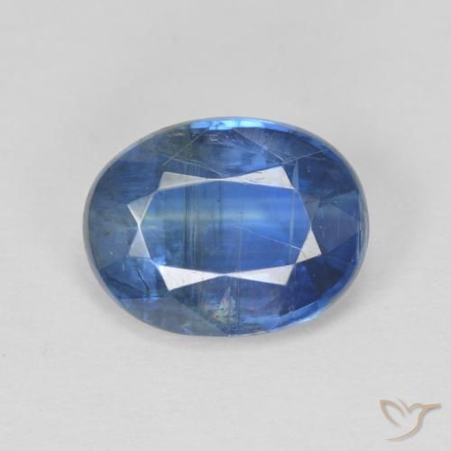 3.01ct Natural Azul profundo Dianita, oval, SI