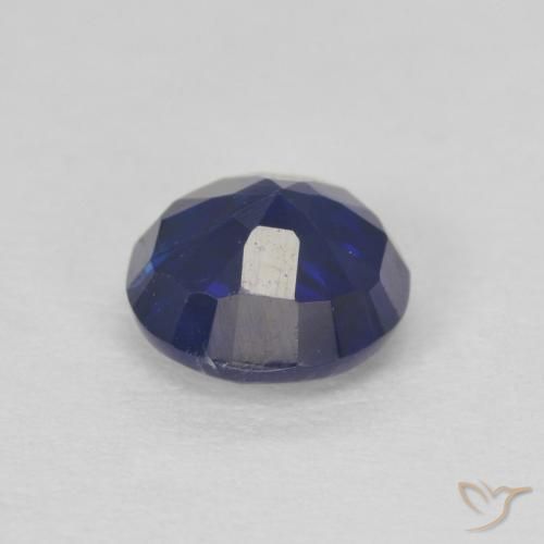 Dianita Azul escuro Natural 1.03ct, Redondo, SI