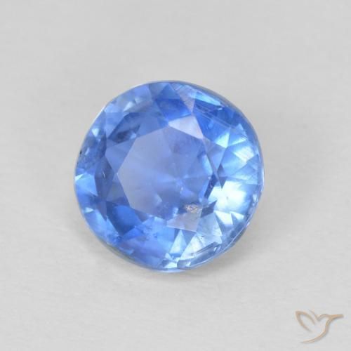 Dianita azul marinho brilhante Natural 1.01ct, Redondo, SI
