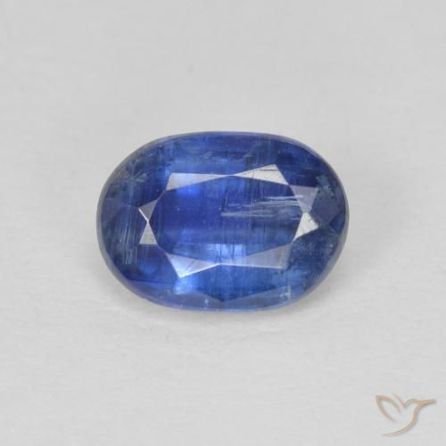 1.04ct Natural Azul escuro Dianita, oval, SI