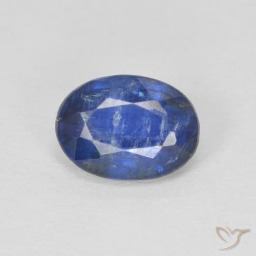 1.02ct Natural Azul escuro Dianita, oval, SI