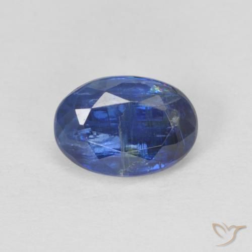 1.21ct Natural Azul escuro Dianita, oval, SI