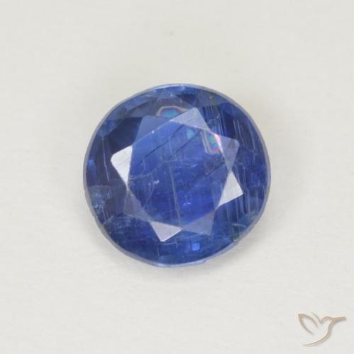 0.88ct Natural Azul profundo Dianita, Redondo, SI