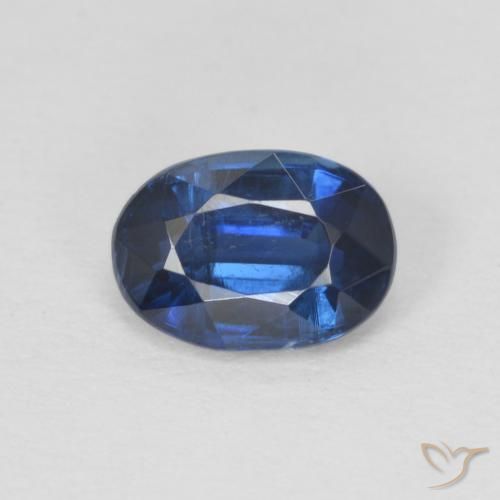 1.02ct Natural Azul escuro Dianita, oval, SI