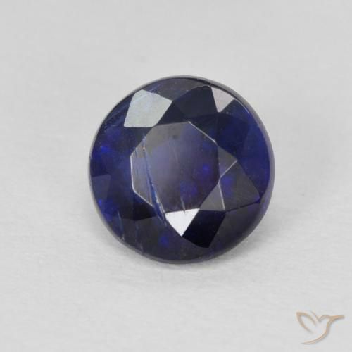 Dianita Azul profundo Natural 0.97ct, Redondo, SI