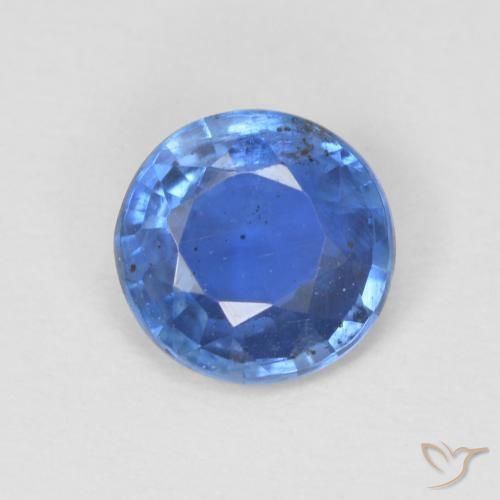 0.80ct Natural azul marinho claro Dianita, Redondo, SI
