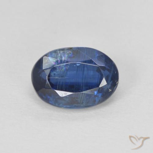 1.32ct Natural Azul escuro Dianita, oval, SI