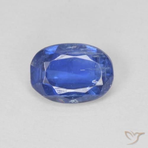 0.91ct Natural Azul escuro Dianita, oval, SI