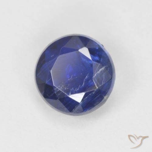 Dianita Azul escuro Natural 1.24ct, Redondo, SI