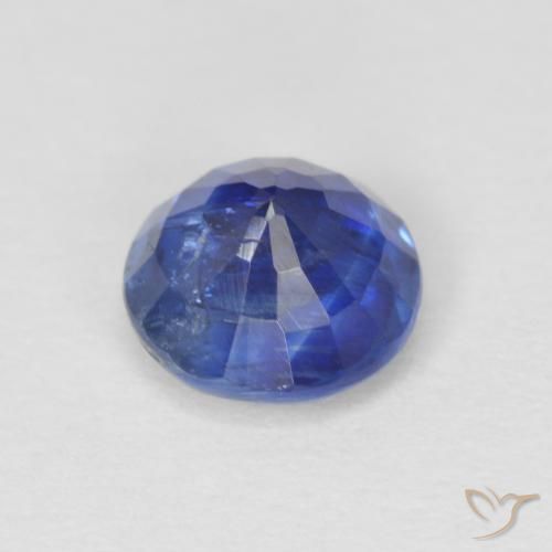 Cianita azul natural 1,22ct, corte redondo, SI