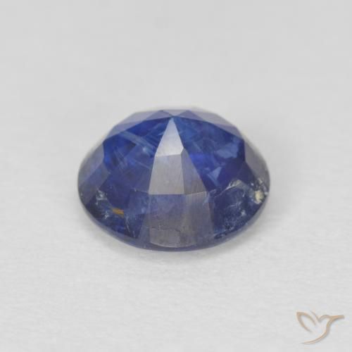 Dianita Azul-marinho Natural 1.12ct, Redondo, SI