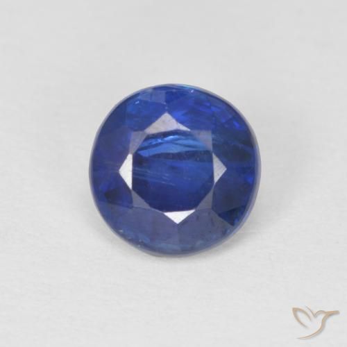 1.09ct Natural Azul profundo Dianita, Redondo, SI