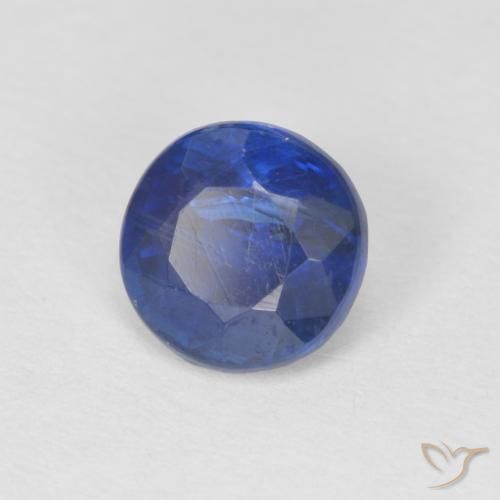 Dianita Azul profundo Natural 1.09ct, Redondo, SI