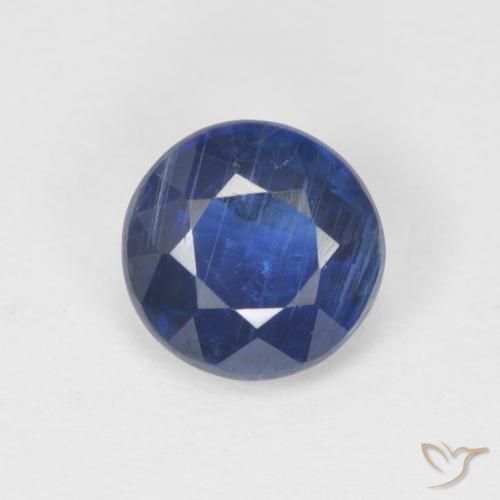 1.09ct Natural Azul escuro Dianita, Redondo, SI