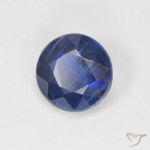 Dianita Azul escuro Natural 1.09ct, Redondo, SI