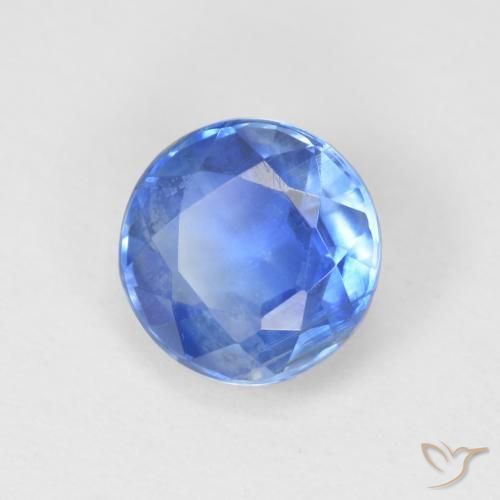 Dianita azul marinho claro Natural 1.21ct, Redondo, SI
