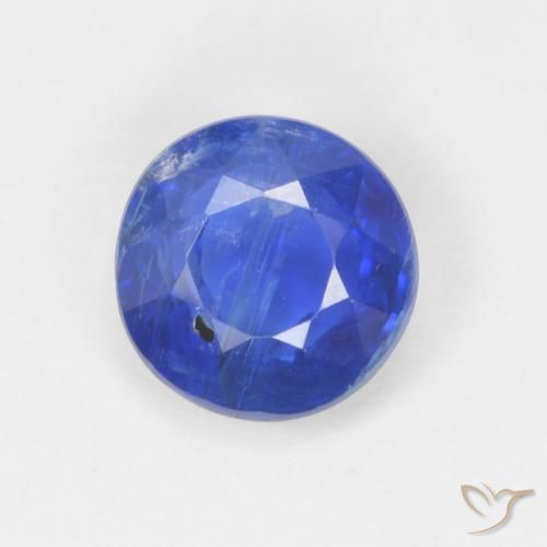 1.01ct Natural azul vivo Dianita, Redondo, SI