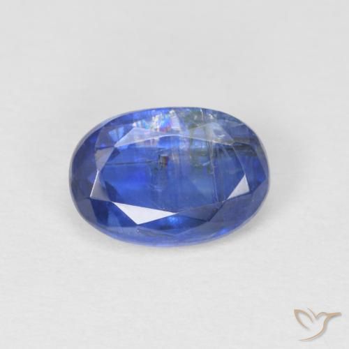 1.07ct Natural Azul escuro Dianita, oval, SI