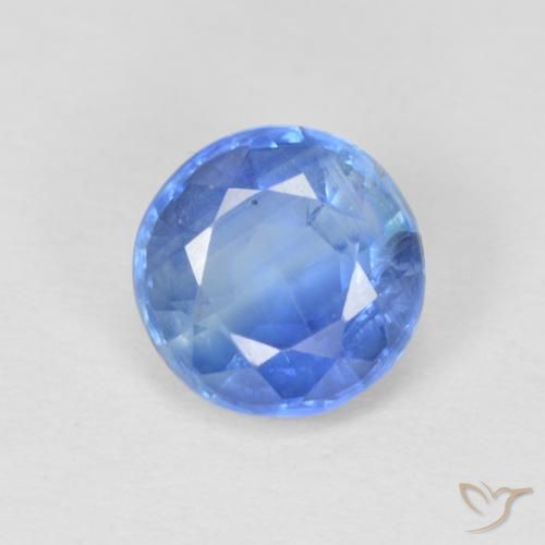 1.06ct Natural Bebê azul Dianita, Redondo, SI