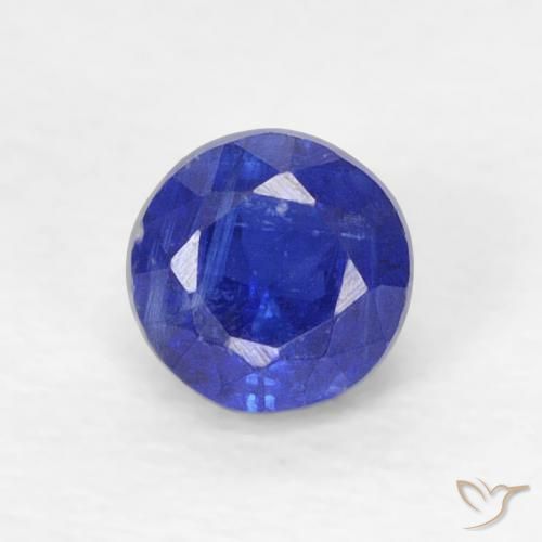 0.34ct Natural Azul marinho intenso Dianita, Redondo, VVS-VS