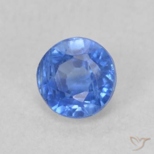 Dianita azul marinho claro Natural 0.33ct, Redondo, VS-SI