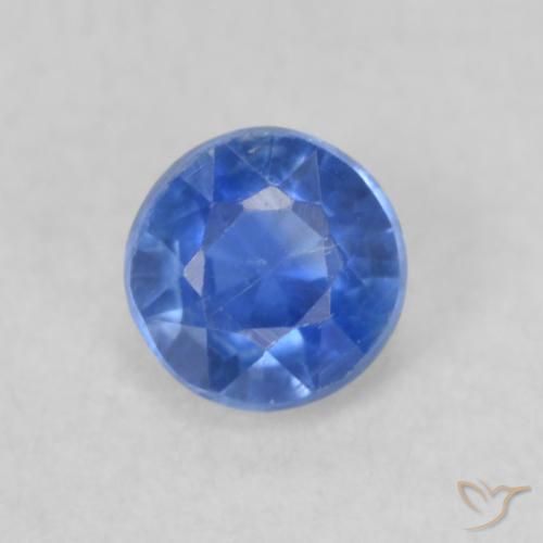 0.32ct Natural Azul médio Dianita, Redondo, VS
